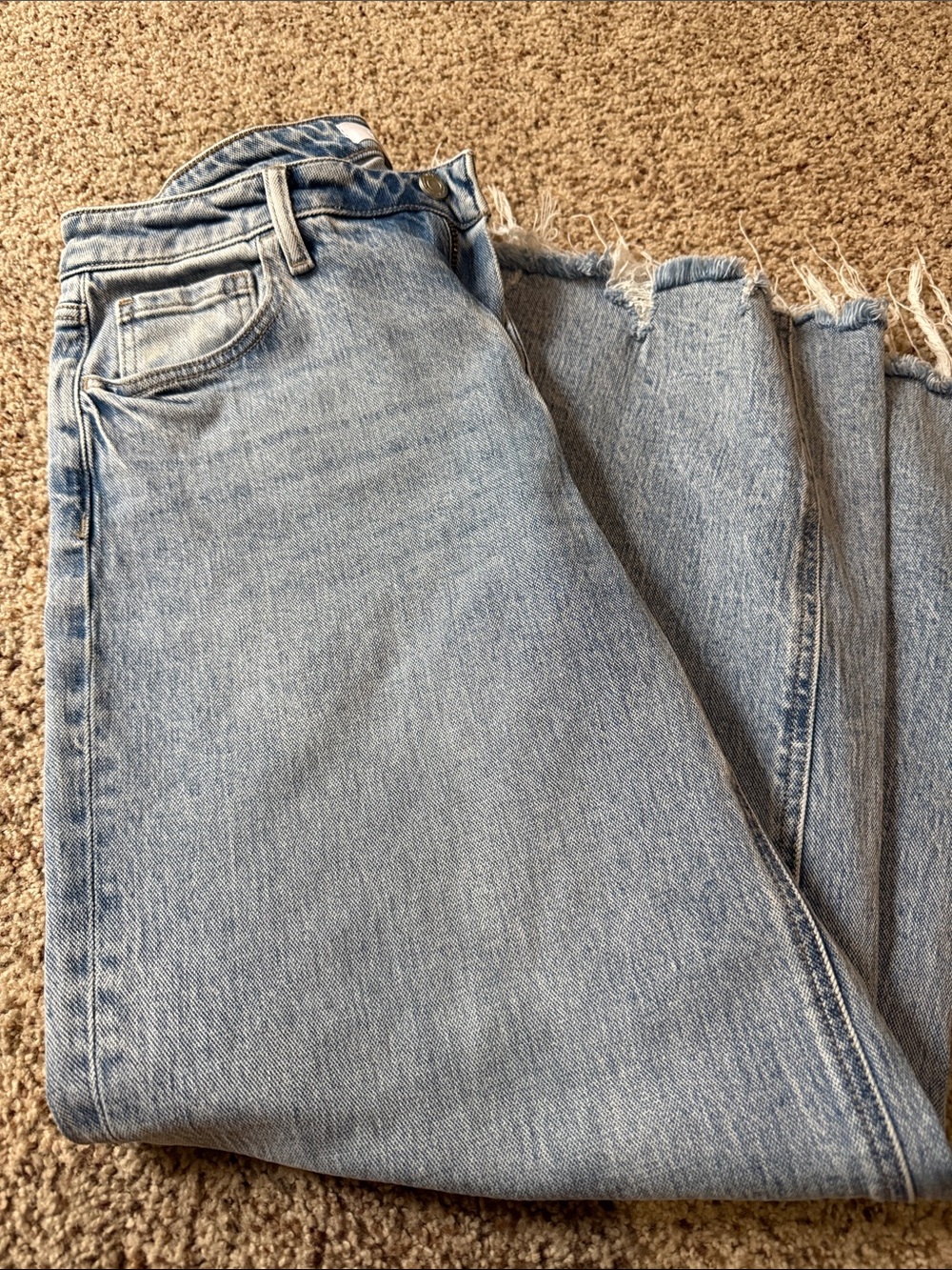 VERVET BY FLYING MONKEY Light Wash Wide Leg Jeans